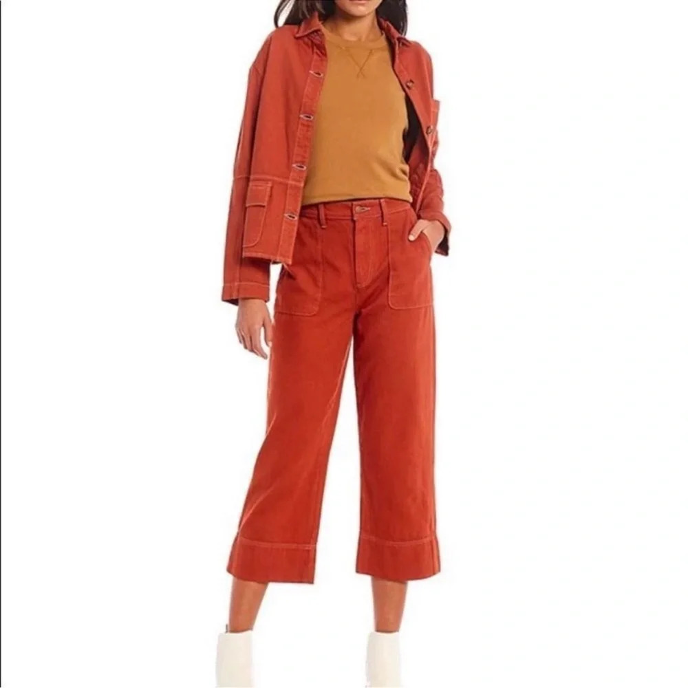 Roller Rabbit Adara Twill Point Collar Long Sleeve
Jacket in Terracotta XS‎ - Picture 3 of 15